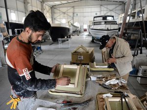 Bozkırın ortasındaki 'tersane'de tekne üretimi yapılıyor