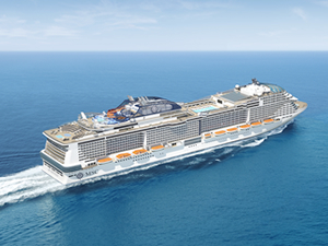 MSC Cruises yeni nesil gemisi Meraviglia'yı denize indiriyor