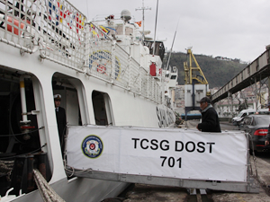 TCSG DOST, Trabzon Limanı'nda ziyarete açıldı