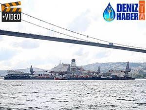 Pioneering Spirit, İstanbul Boğazı'ndan geçti