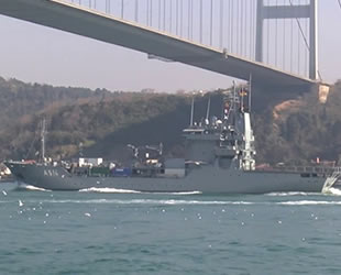 NATO'da görevli ‘FGS Werra’ isimli Alman ikmal gemisi, Karadeniz'e açıldı