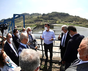 Ekrem İmamoğlu, Melen Barajı’nda incelemelerde bulundu