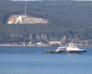 Rus askeri römorkörü, Çanakkale Boğazı’ndan geçti