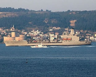 ABD savaş gemisi, Çanakkale Boğazı'ndan geçti