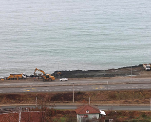 Rize Şehir Hastanesi için deniz dolduruluyor