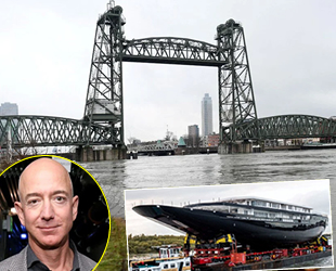 Koningshaven Köprüsü, Jeff Bezos'un yatı için sökülmeyecek