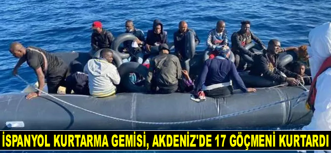 Aita Mari İspanyol kurtarma gemisi, Akdeniz’de 17 Afrikalı göçmeni kurtardı