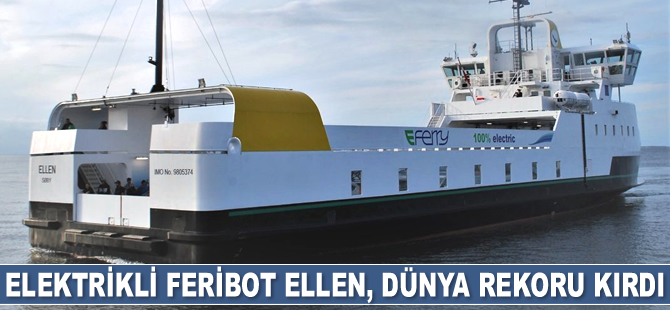 Elektrikli feribot Ellen, dünya rekoru kırdı