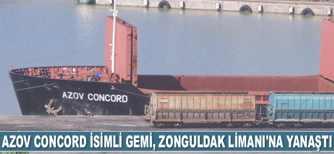 Azov Concord isimli gemi, Zonguldak Limanı'na yanaştı