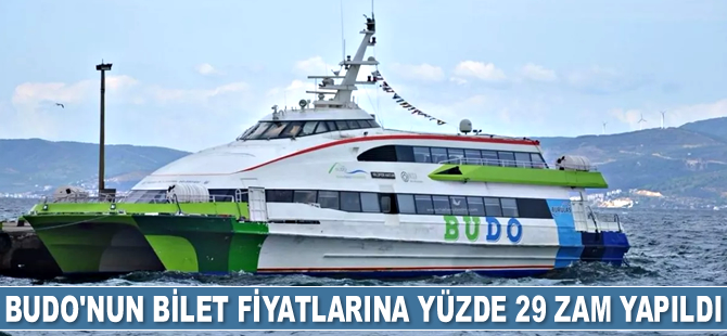 BUDO’nun bilet fiyatlarına yüzde 29 zam yapıldı