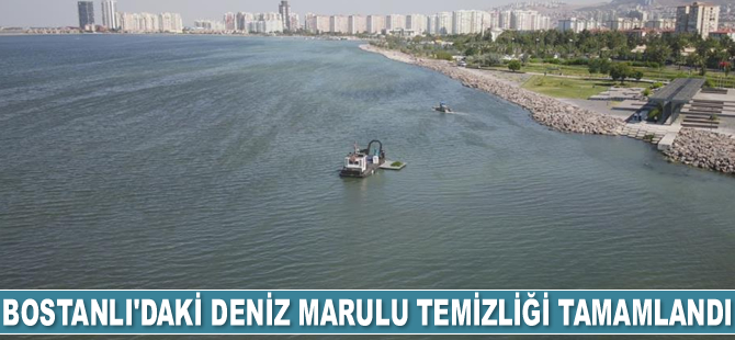 Bostanlı’daki deniz marulu temizliği tamamlandı