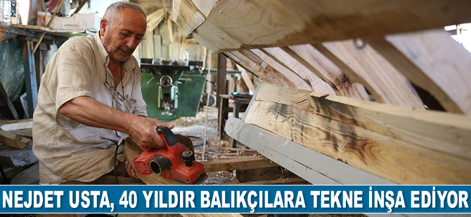 Nejdet Özyazıcı, 40 yıldır Karadenizli balıkçılara tekne inşa ediyor