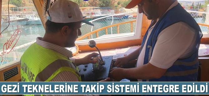 Gezi teknelerine takip sistemi entegre edildi