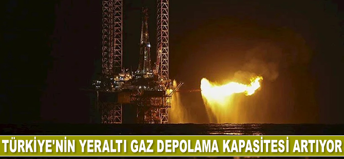 Türkiye'nin yeraltı gaz depolama kapasitesi artıyor