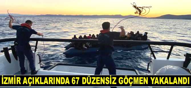 İzmir açıklarında 44 göçmen kurtarıldı