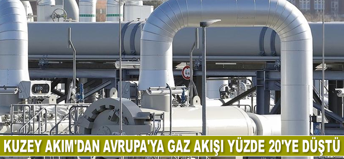 Kuzey Akım 1 Boru Hattı’ndan Avrupa'ya gaz akışı yüzde 20'ye düştü