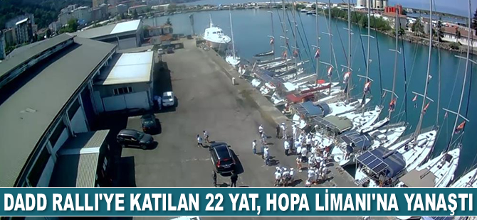 DADD Ralli'ye katılan yatlar, Hopa Limanı'na yanaştı