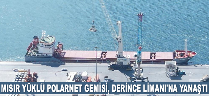 12 bin ton mısır yüklü Polarnet gemisi, Derince Limanı'na yanaştı