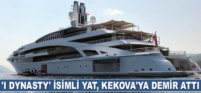 'I Dynasty' isimli yat, Kekova'ya demir attı