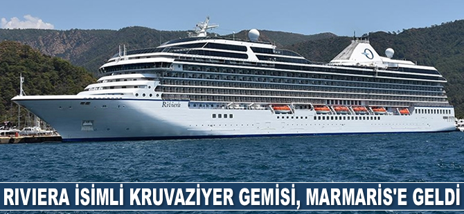 Riviera isimli kruvaziyer gemisi, Marmaris'e geldi