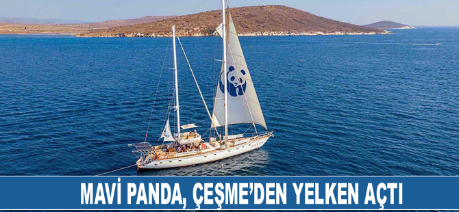 Akdeniz’i tehdit eden sorunlara dikkat çeken 'Blue Panda', Çeşme’den yelken açtı