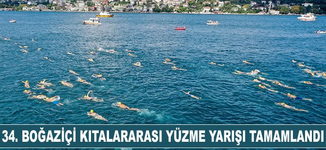 34. Boğaziçi Kıtalararası Yüzme Yarışı Tamamlandı