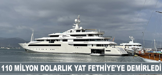 110 milyon dolarlık mega yat Fethiye'ye demirledi