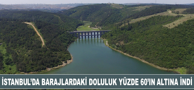 İstanbul'da barajlardaki doluluk oranı yüzde 59,94 olarak ölçüldü