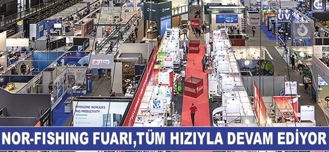 Türk firmalarının da içinde bulunduğu Nor-Fishing fuarı, tüm hızıyla devam ediyor