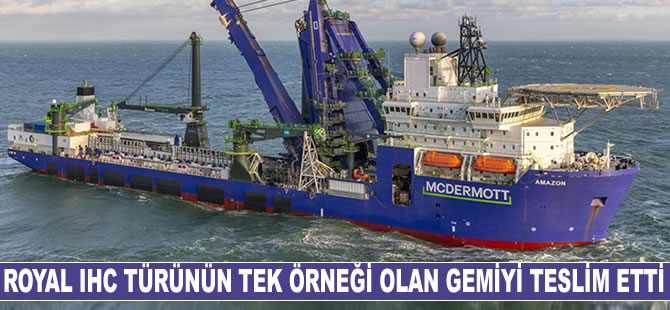 Royal IHC, McDermott International'a dönüştürülmüş J-lay gemisini teslim etti