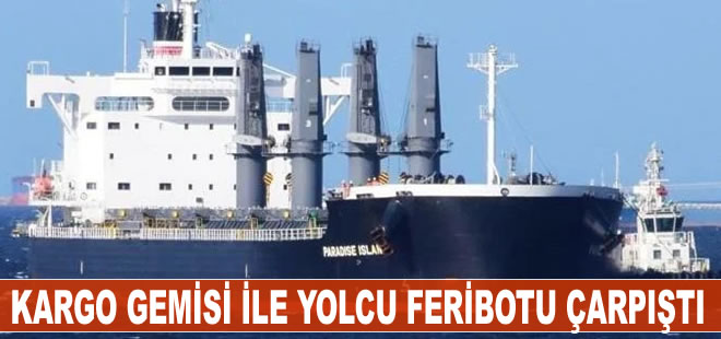 Ege’de kaza: Kargo gemisi ile yolcu feribotu çarpıştı