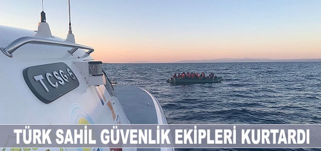 54 göçmeni Türk Sahil Güvenlik ekipleri kurtardı