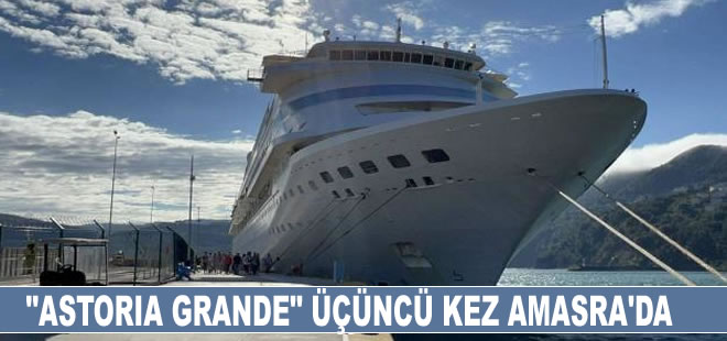 "Astoria Grande" kruvaziyeri üçüncü kez Amasra'ya geldi