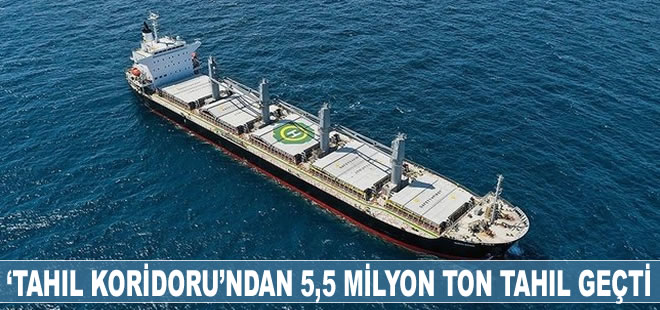 ‘Tahıl koridoru’ndan 235 gemi ile 5,5 milyon ton tahıl geçti