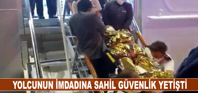 Gemide rahatsızlanan yolcunun imdadına Sahil Güvenlik yetişti