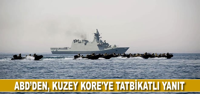 ABD, Kuzey Kore'nin füze denemesine Japonya ve Güney Kore ile ortak tatbikat yaparak yanıt verdi