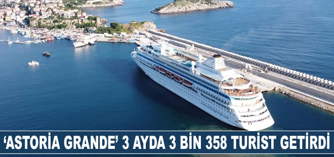 ‘Astoria Grande’ Amasra’ya 3 ayda 3 bin 358 turist getirdi