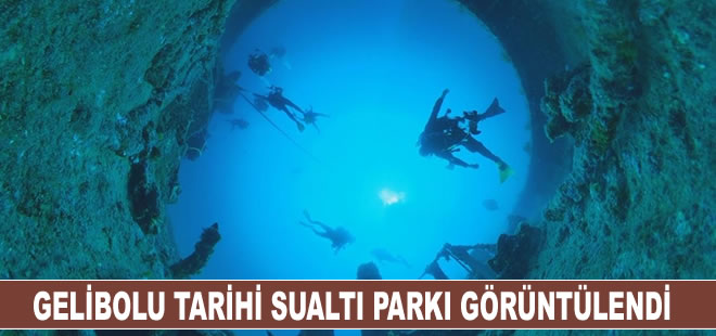 İngiliz dalış ekibi, Gelibolu Tarihi Sualtı Parkı'ndaki batıkları görüntüledi