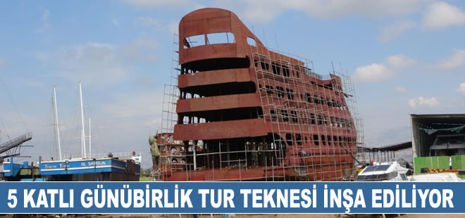 Dünyada bir ilk olacak! Aynı anda bin 163 yolcu taşıyacak günübirlik tur teknesi inşa ediliyor