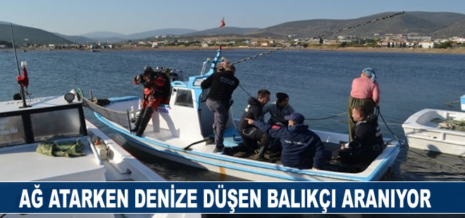 İzmir'de denize düşen balıkçı kayboldu