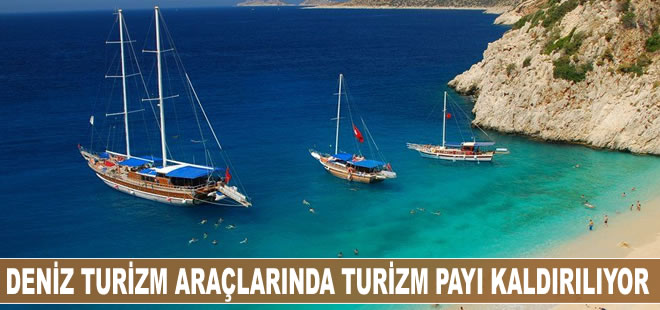 Deniz turizm araçlarından alınan turizm payı kaldırılıyor