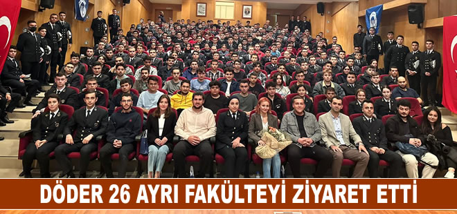 DÖDER 26 ayrı fakülteyi ziyaret ederek Türkiye turnesini tamamladı