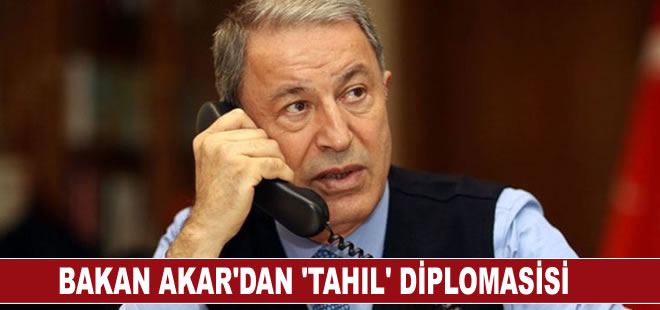 Hulusi Akar Ukraynalı iki bakan ile 'tahıl koridoru'nu görüştü