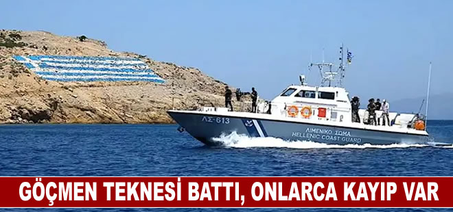 Yunanistan’da göçmen teknesi battı: 9 kişi kurtarıldı onlarca kişi kayıp