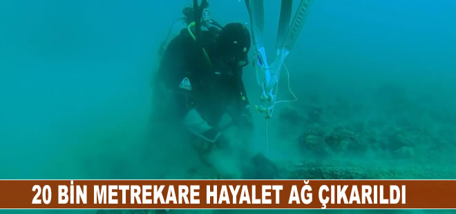 Çanakkale Boğazı 6 yılda yaklaşık 20 bin metrekare hayalet ağdan kurtarıldı