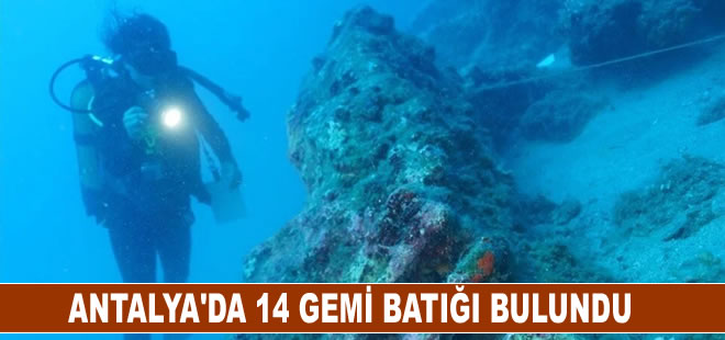 Antalya kıyılarında bulunan 14 gemi batığı su altı arkeologlarını heyecanlandırdı