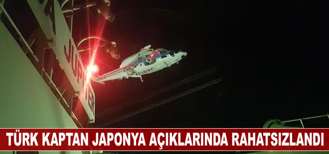 Japonya açıklarında rahatsızlanan Türk kaptan tedavi altına alındı