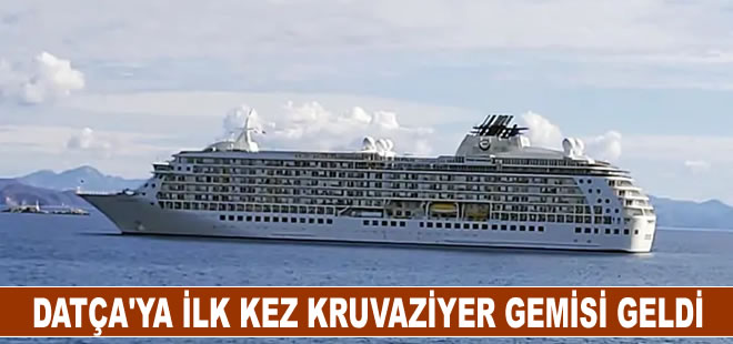 Datça’ya ilk kez kruvaziyer gemisi geldi