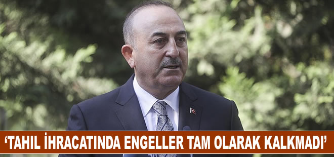 Dışişleri Bakanı Çavuşoğlu: Rusya'nın tahıl ve gübre ihracatının önündeki engeller tam olarak kalkmadı