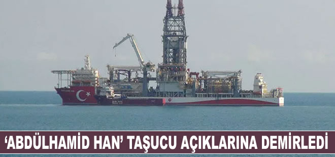 Abdülhamid Han gemisi Taşucu açıklarına demirledi